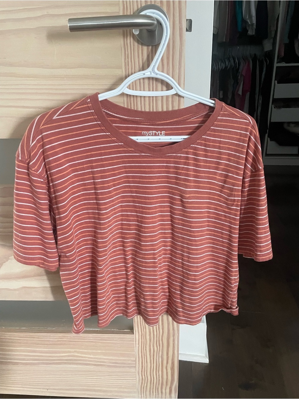 Rust Striped t-shirt - medium